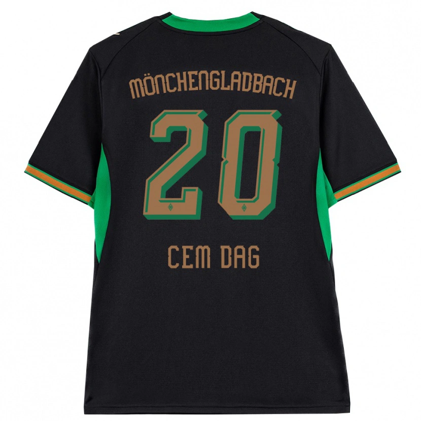 Danxen Bambino Maglia Cem Dag #20 Nero Arancione Verde Marrone Kit Gara Away 2026/27 Maglietta