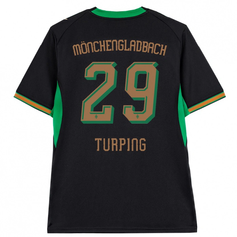 Danxen Bambino Maglia Selim Turping #29 Nero Arancione Verde Marrone Kit Gara Away 2026/27 Maglietta