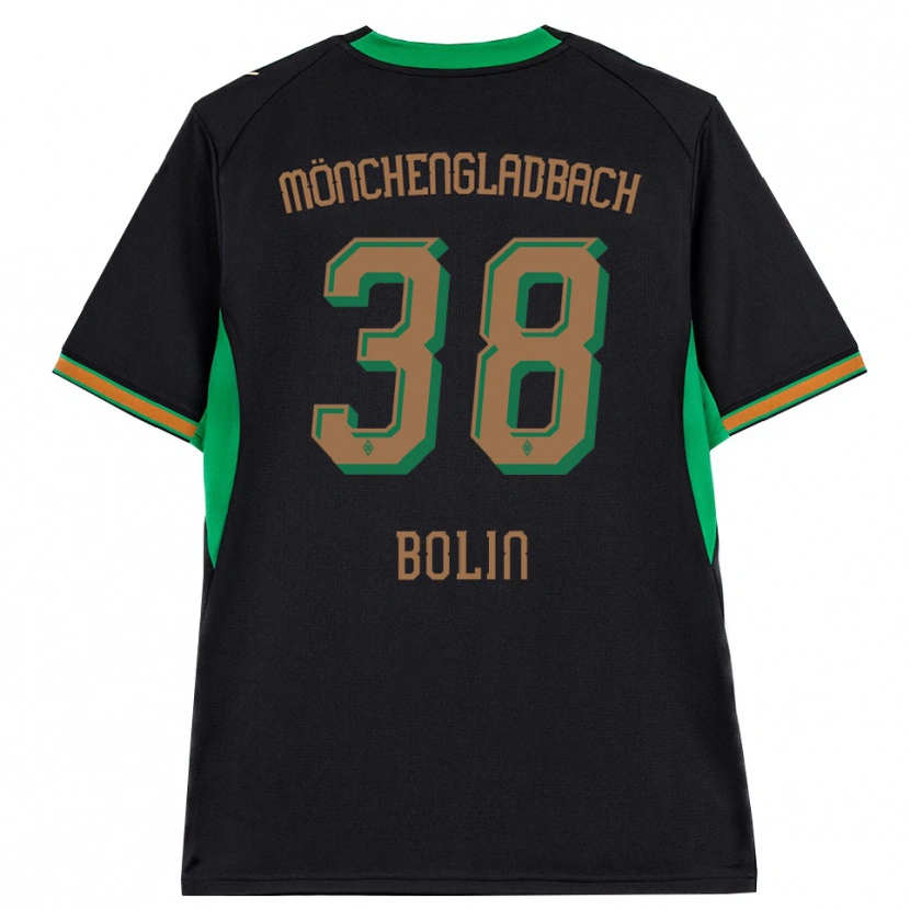 Danxen Bambino Maglia Hugo Bolin #38 Nero Arancione Verde Marrone Kit Gara Away 2026/27 Maglietta