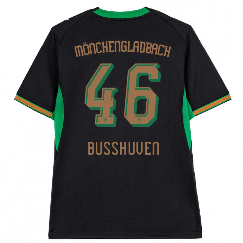 Danxen Bambino Maglia Alina Busshuven #46 Nero Arancione Verde Marrone Kit Gara Away 2026/27 Maglietta