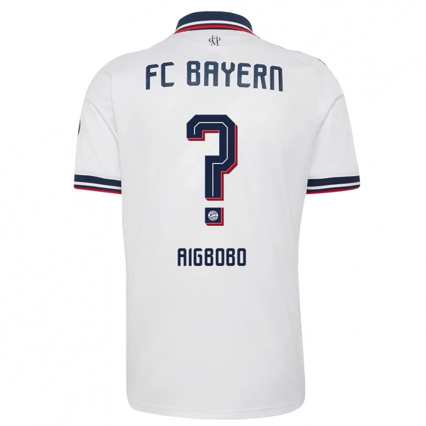 Danxen Bambino Maglia Prince Aigbobo #0 Bianco Grigio Rosso Kit Gara Away 2026/27 Maglietta