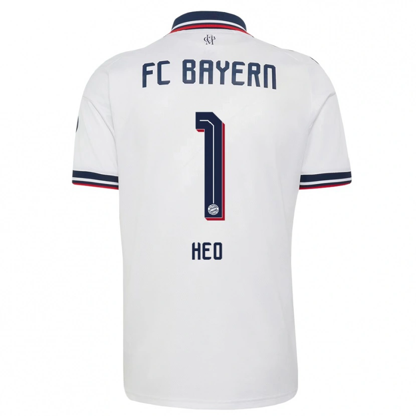 Danxen Bambino Maglia Jae-Won Heo #1 Bianco Grigio Rosso Kit Gara Away 2026/27 Maglietta