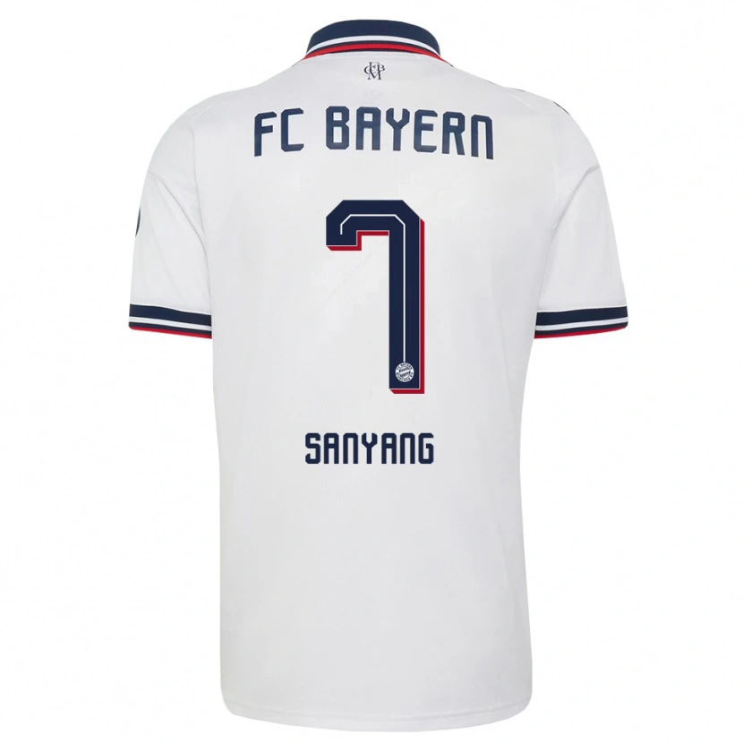 Danxen Bambino Maglia Mamin Sanyang #7 Bianco Grigio Rosso Kit Gara Away 2026/27 Maglietta