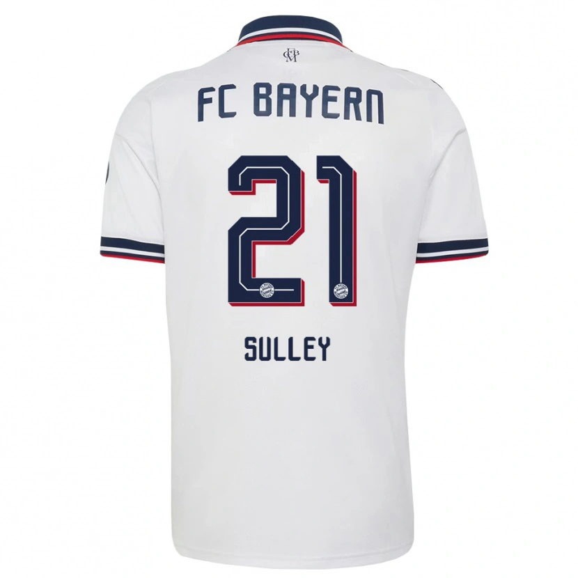 Danxen Bambino Maglia Williams Baffour Sulley #21 Bianco Grigio Rosso Kit Gara Away 2026/27 Maglietta