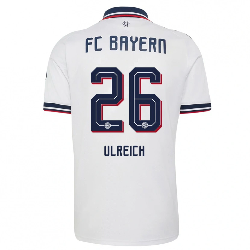 Danxen Bambino Maglia Sven Ulreich #26 Bianco Grigio Rosso Kit Gara Away 2026/27 Maglietta