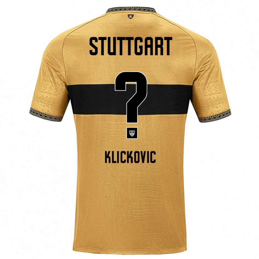 Danxen Bambino Maglia Maksim Klickovic #0 Marrone Nero Bianco Kit Gara Away 2026/27 Maglietta