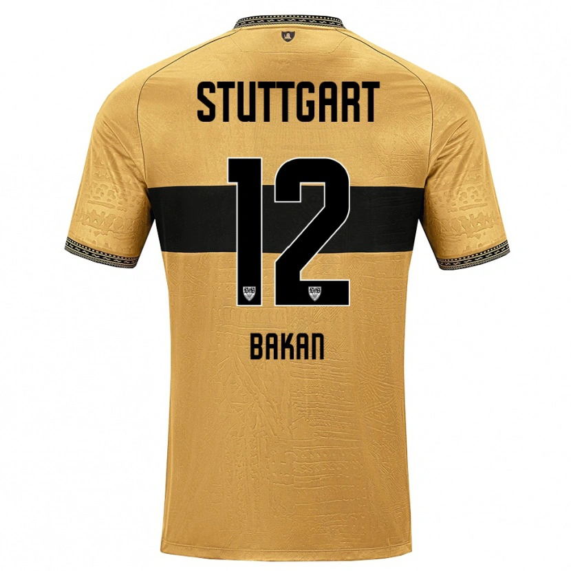Danxen Bambino Maglia Eren Bakan #12 Marrone Nero Bianco Kit Gara Away 2026/27 Maglietta