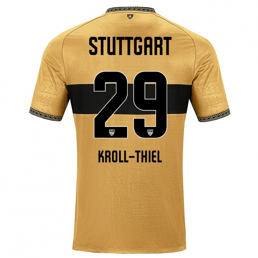 Danxen Bambino Maglia Colin Kroll-Thiel #29 Marrone Nero Bianco Kit Gara Away 2026/27 Maglietta