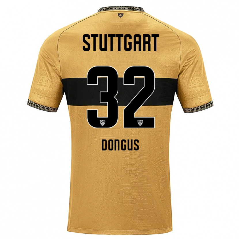 Danxen Bambino Maglia Tamar Dongus #32 Marrone Nero Bianco Kit Gara Away 2026/27 Maglietta