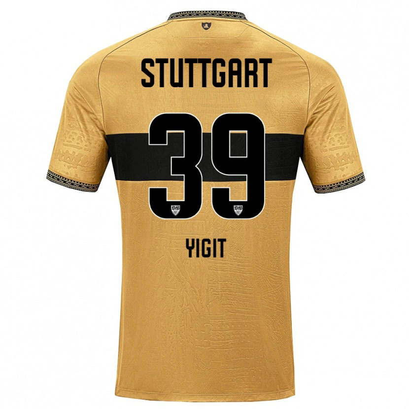 Danxen Bambino Maglia Ertugrul Yigit #39 Marrone Nero Bianco Kit Gara Away 2026/27 Maglietta