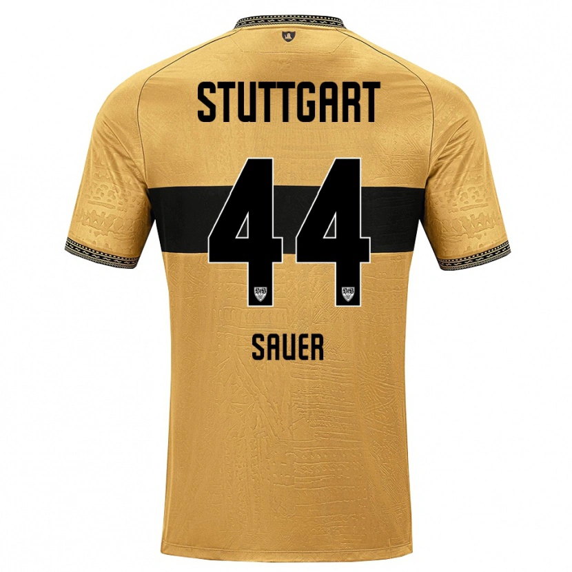 Danxen Bambino Maglia Leo Sauer #44 Marrone Nero Bianco Kit Gara Away 2026/27 Maglietta
