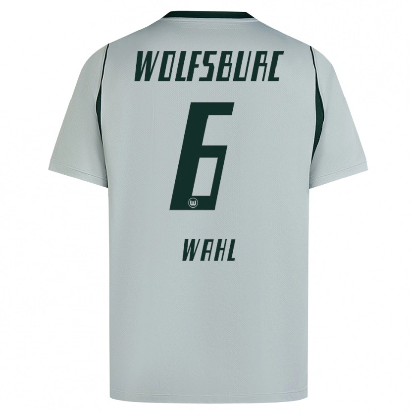Danxen Bambino Maglia Hauke Wahl #6 Grigio Verde Kit Gara Away 2026/27 Maglietta