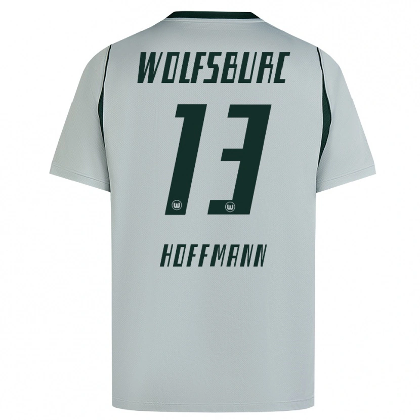 Danxen Bambino Maglia Nils Hoffmann #13 Grigio Verde Kit Gara Away 2026/27 Maglietta