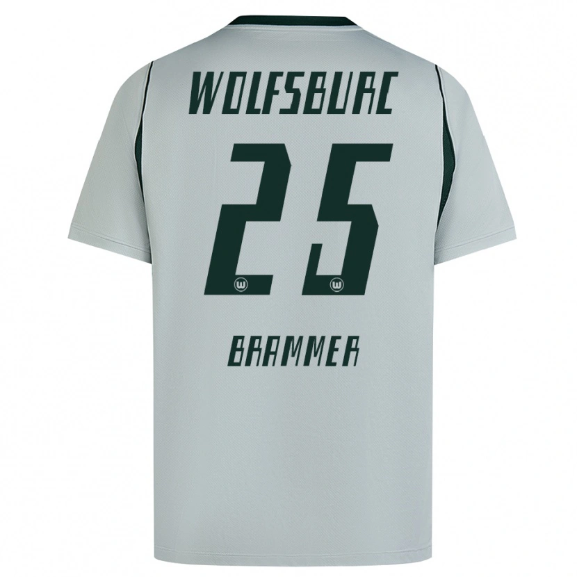 Danxen Bambino Maglia Ole Brammer #25 Grigio Verde Kit Gara Away 2026/27 Maglietta