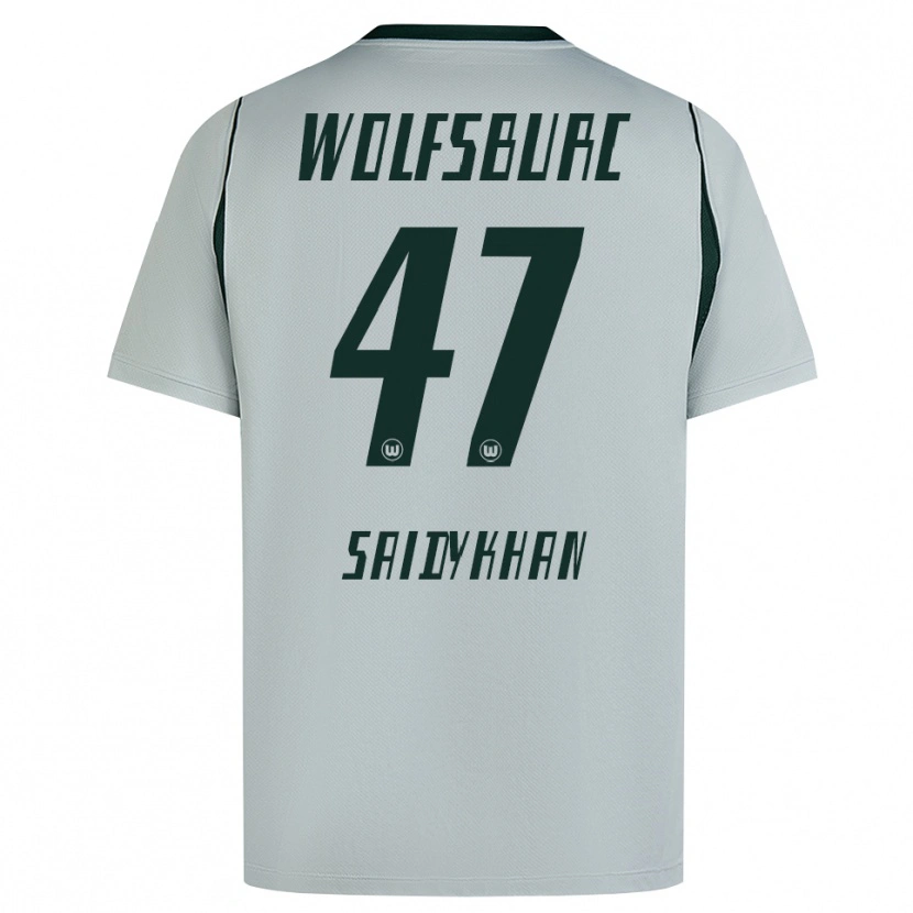 Danxen Bambino Maglia Ibrahim Saidykhan #47 Grigio Verde Kit Gara Away 2026/27 Maglietta