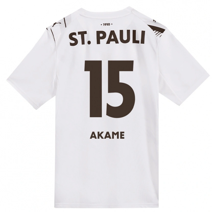 Danxen Bambino Maglia Kenzy-Baudry Akame #15 Caffè Bianco Rosso Kit Gara Away 2026/27 Maglietta