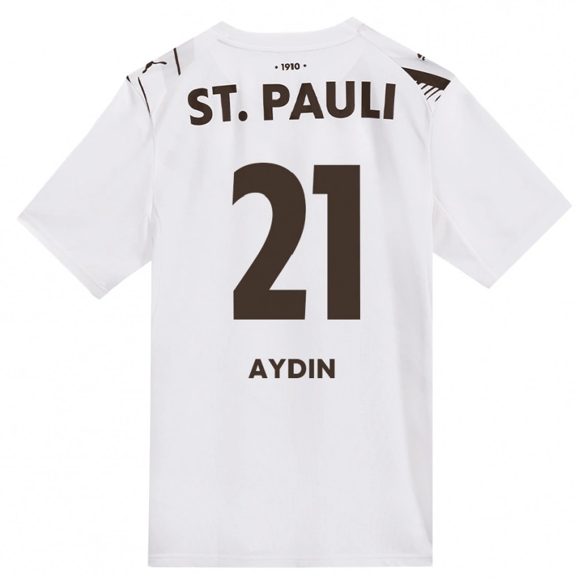 Danxen Bambino Maglia Kenan Aydin #21 Caffè Bianco Rosso Kit Gara Away 2026/27 Maglietta