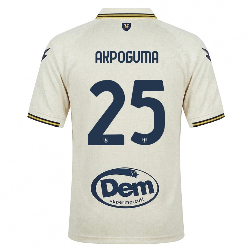 Danxen Bambino Maglia Kevin Akpoguma #25 Oldlace Giallo Nero Kit Gara Away 2026/27 Maglietta