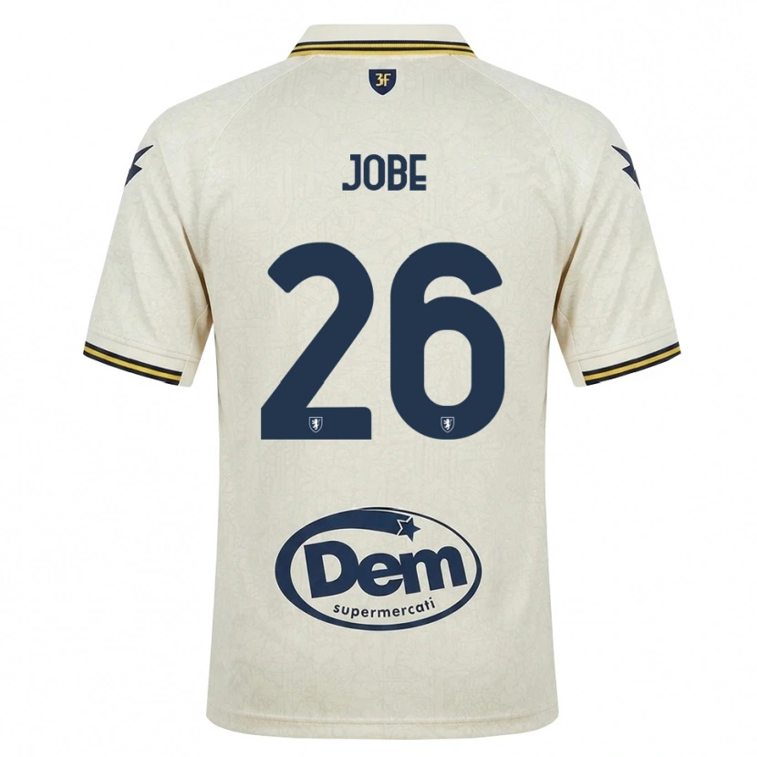 Danxen Bambino Maglia Amadou Jobe #26 Oldlace Giallo Nero Kit Gara Away 2026/27 Maglietta