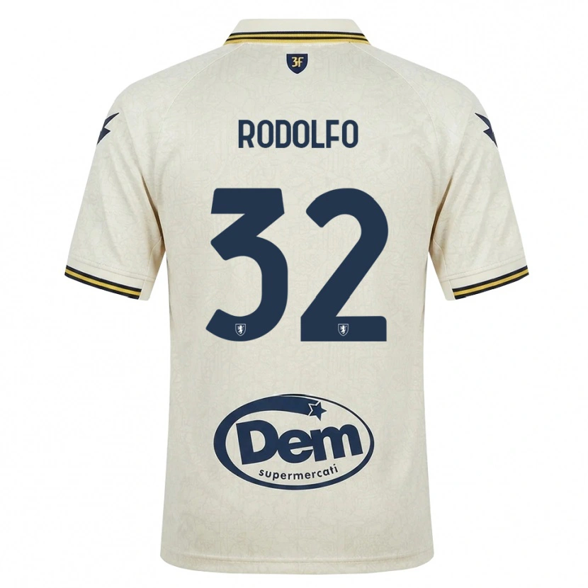 Danxen Bambino Maglia Luca Rodolfo #32 Oldlace Giallo Nero Kit Gara Away 2026/27 Maglietta
