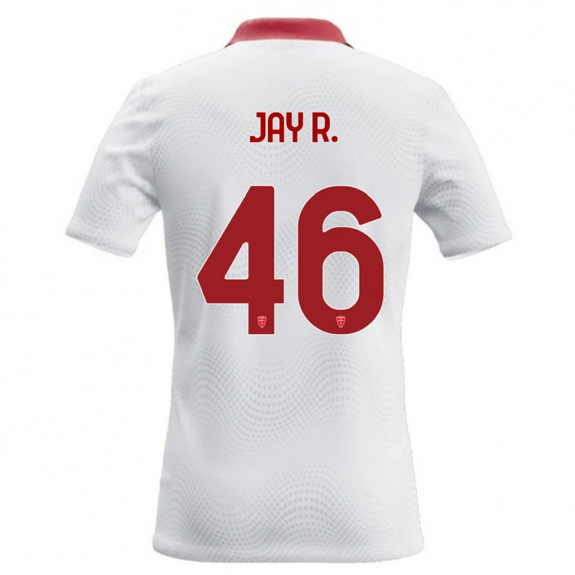 Danxen Bambino Maglia Jay Robinson #46 Bianco Rosso Kit Gara Away 2026/27 Maglietta