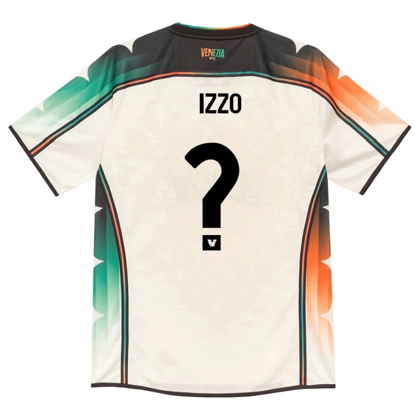 Danxen Bambino Maglia Matteo Izzo #0 Oldlace Arancio Verde Kit Gara Away 2026/27 Maglietta