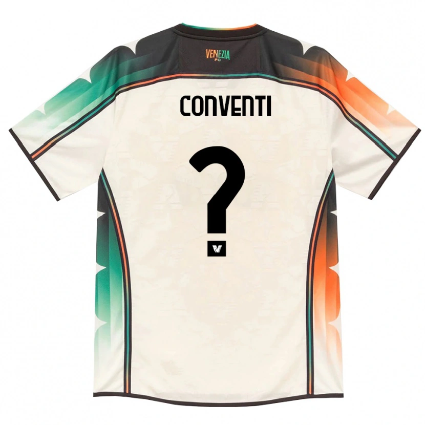 Danxen Bambino Maglia Marco Conventi #0 Oldlace Arancio Verde Kit Gara Away 2026/27 Maglietta