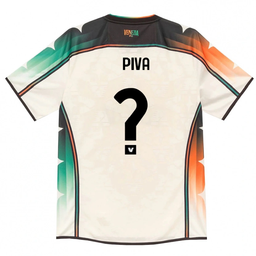 Danxen Bambino Maglia Daniel Piva #0 Oldlace Arancio Verde Kit Gara Away 2026/27 Maglietta