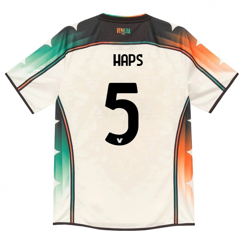 Danxen Bambino Maglia Ridgeciano Haps #5 Oldlace Arancio Verde Kit Gara Away 2026/27 Maglietta