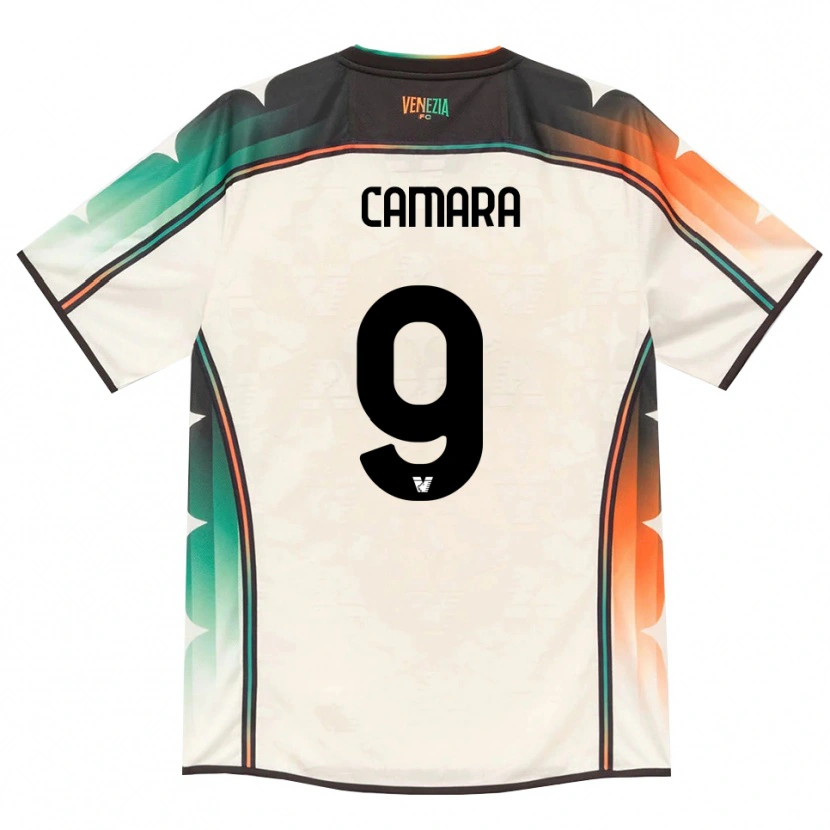 Danxen Bambino Maglia Bakary Camara #9 Oldlace Arancio Verde Kit Gara Away 2026/27 Maglietta
