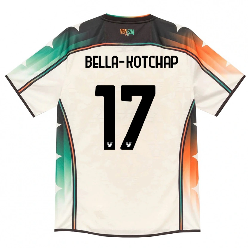 Danxen Bambino Maglia Armel Bella-Kotchap #17 Oldlace Arancio Verde Kit Gara Away 2026/27 Maglietta