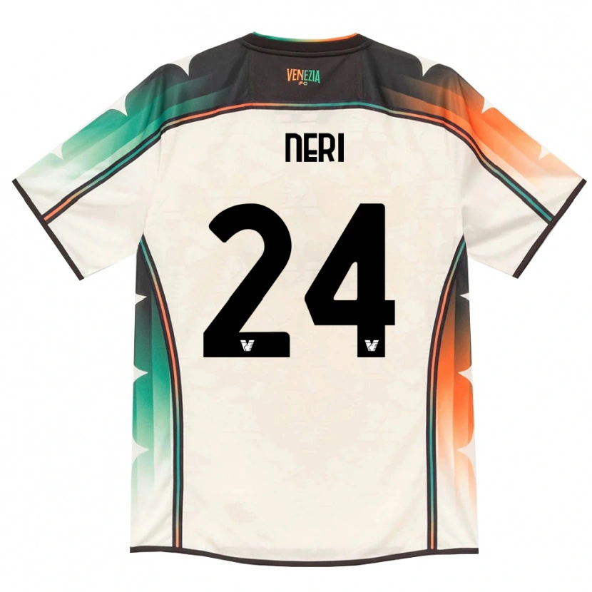 Danxen Bambino Maglia Filippo Neri #24 Oldlace Arancio Verde Kit Gara Away 2026/27 Maglietta