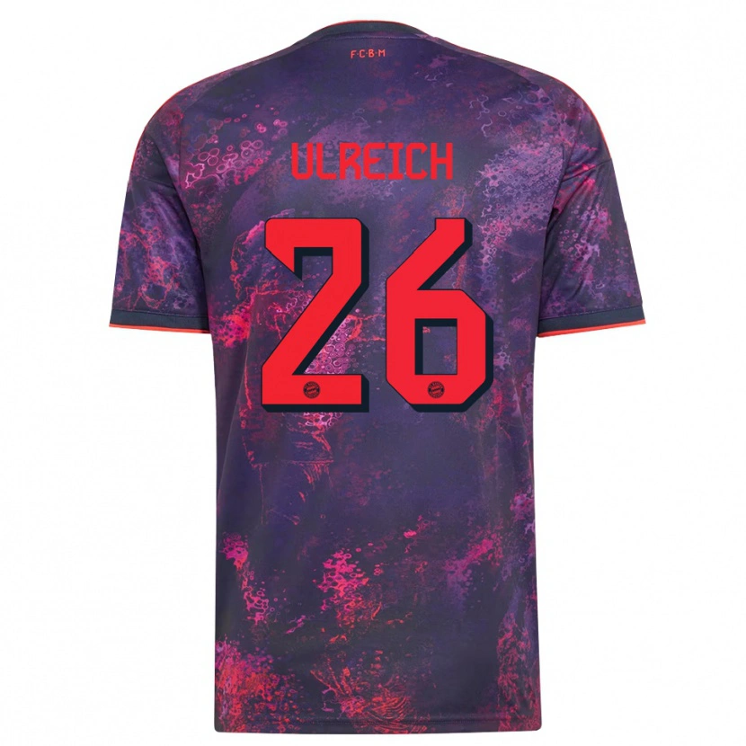 Danxen Bambino Maglia Sven Ulreich #26 Viola Rosso Kit Gara Third 2026/27 Maglietta