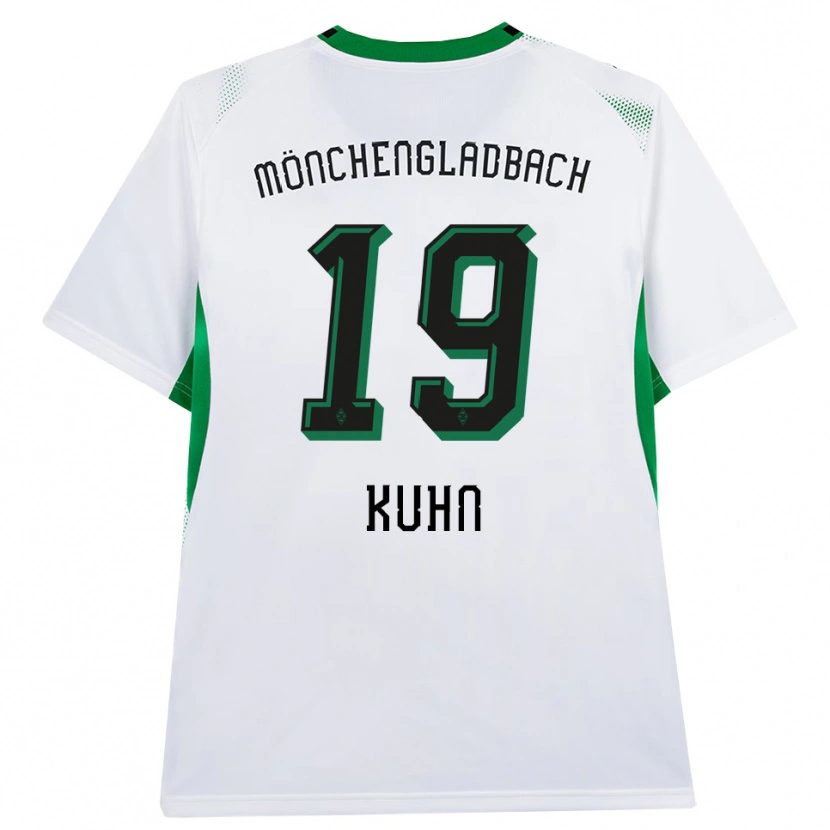 Danxen Uomo Maglia Nicolas Kühn #19 Bianco Nero Verde Kit Gara Home 2026/27 Maglietta