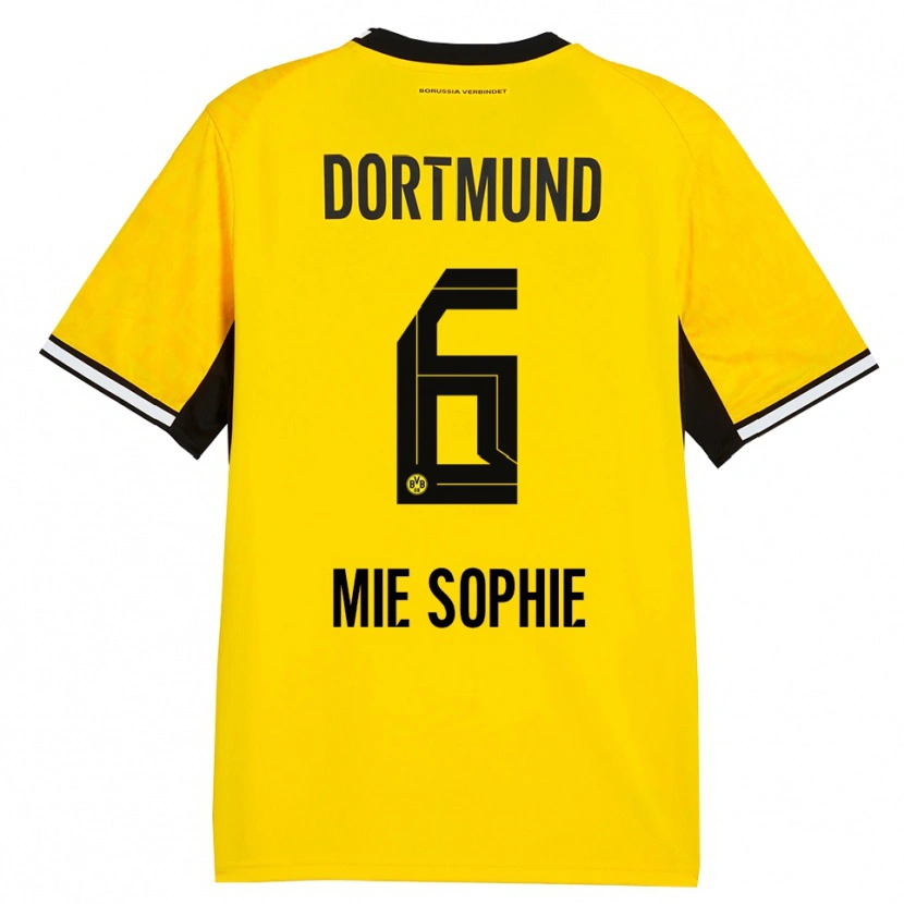 Danxen Uomo Maglia Sando Mie Sophie #6 Giallo Nero Bianco Kit Gara Home 2026/27 Maglietta