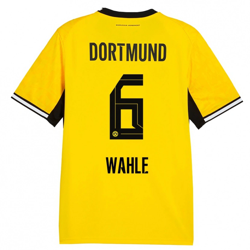 Danxen Uomo Maglia Hedda Wahle #6 Giallo Nero Bianco Kit Gara Home 2026/27 Maglietta