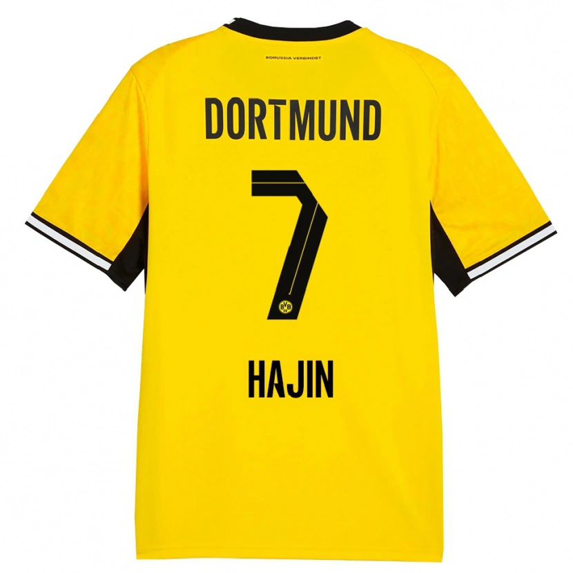 Danxen Uomo Maglia So Hajin #7 Giallo Nero Bianco Kit Gara Home 2026/27 Maglietta