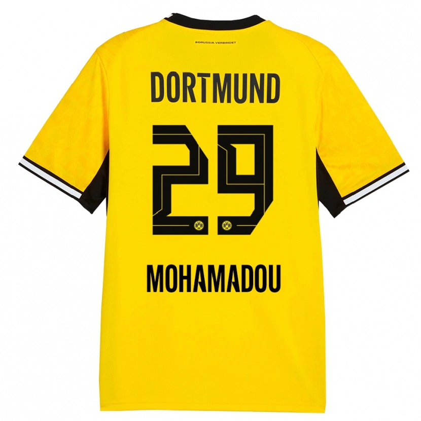 Danxen Uomo Maglia Hamzath Mohamadou #29 Giallo Nero Bianco Kit Gara Home 2026/27 Maglietta