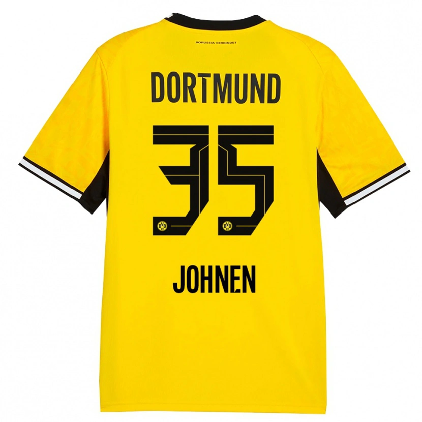 Danxen Uomo Maglia Marcel Johnen #35 Giallo Nero Bianco Kit Gara Home 2026/27 Maglietta