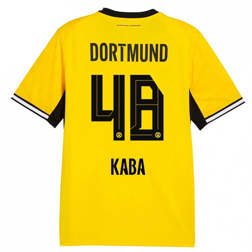Danxen Uomo Maglia Mussa Kaba #48 Giallo Nero Bianco Kit Gara Home 2026/27 Maglietta