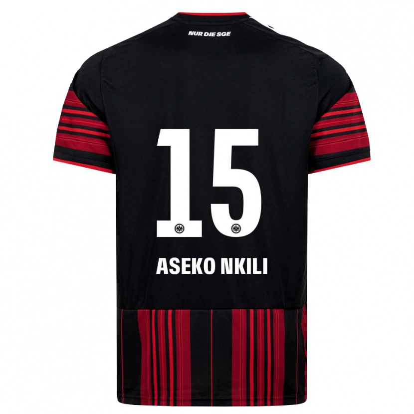 Danxen Uomo Maglia Noël Aséko #15 Nero Rosso Bianco Kit Gara Home 2026/27 Maglietta