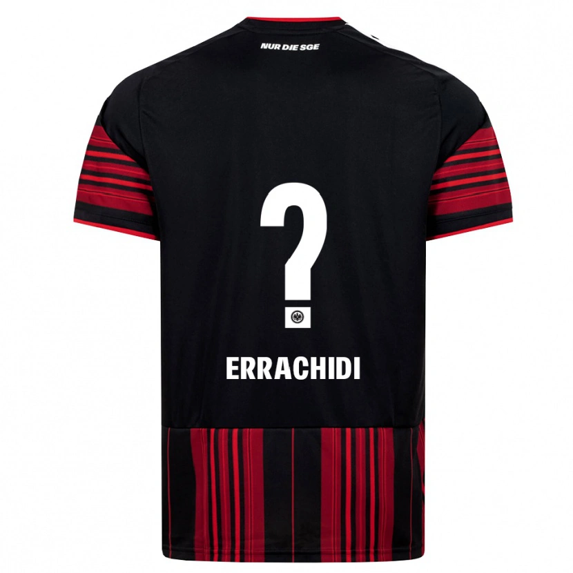 Danxen Uomo Maglia Youness Errachidi #0 Nero Rosso Bianco Kit Gara Home 2026/27 Maglietta