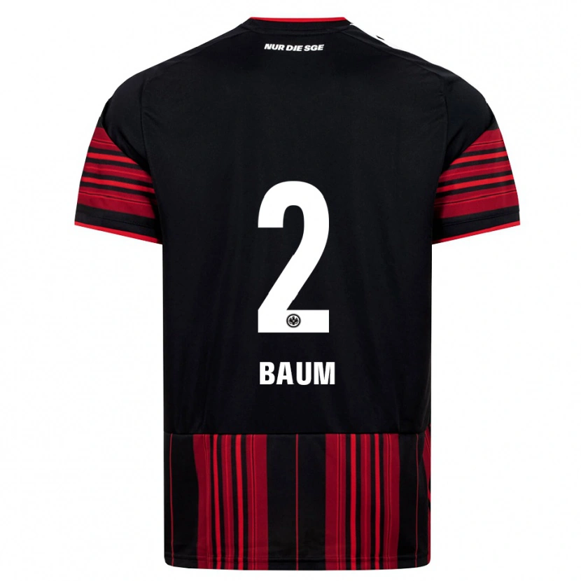 Danxen Uomo Maglia Elias Baum #2 Nero Rosso Bianco Kit Gara Home 2026/27 Maglietta