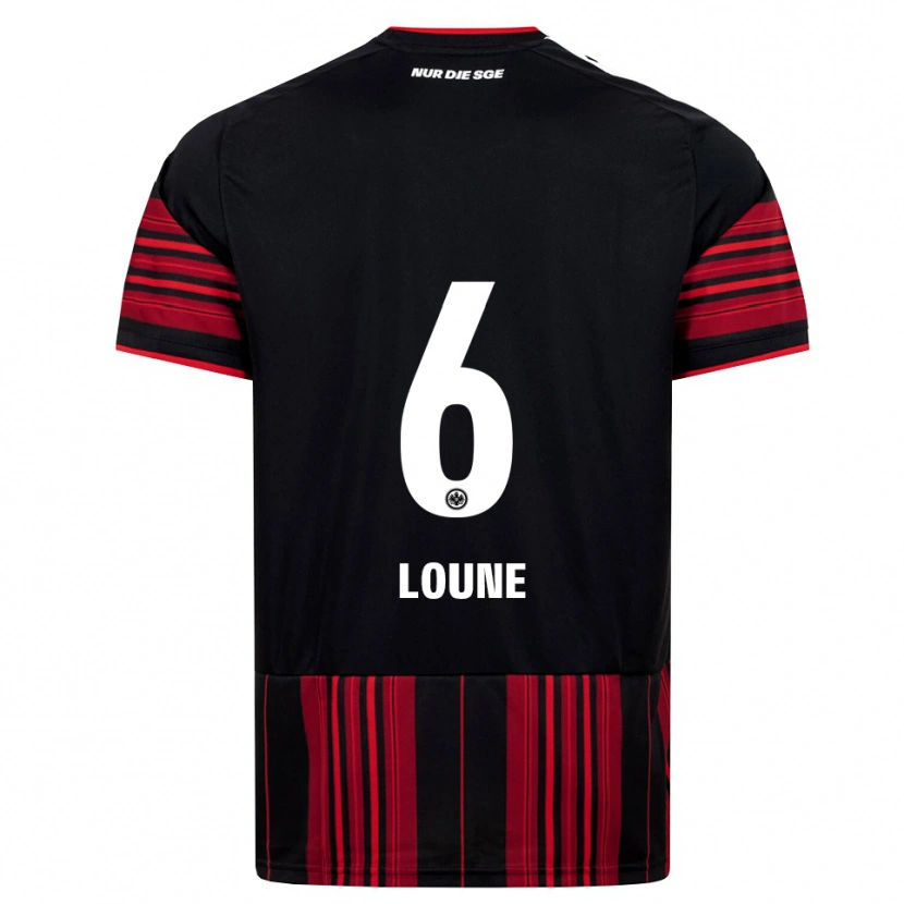 Danxen Uomo Maglia Adam Loune #6 Nero Rosso Bianco Kit Gara Home 2026/27 Maglietta