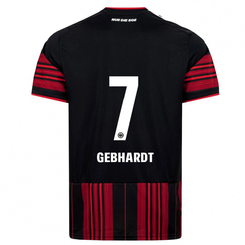 Danxen Uomo Maglia Luca Gebhardt #7 Nero Rosso Bianco Kit Gara Home 2026/27 Maglietta