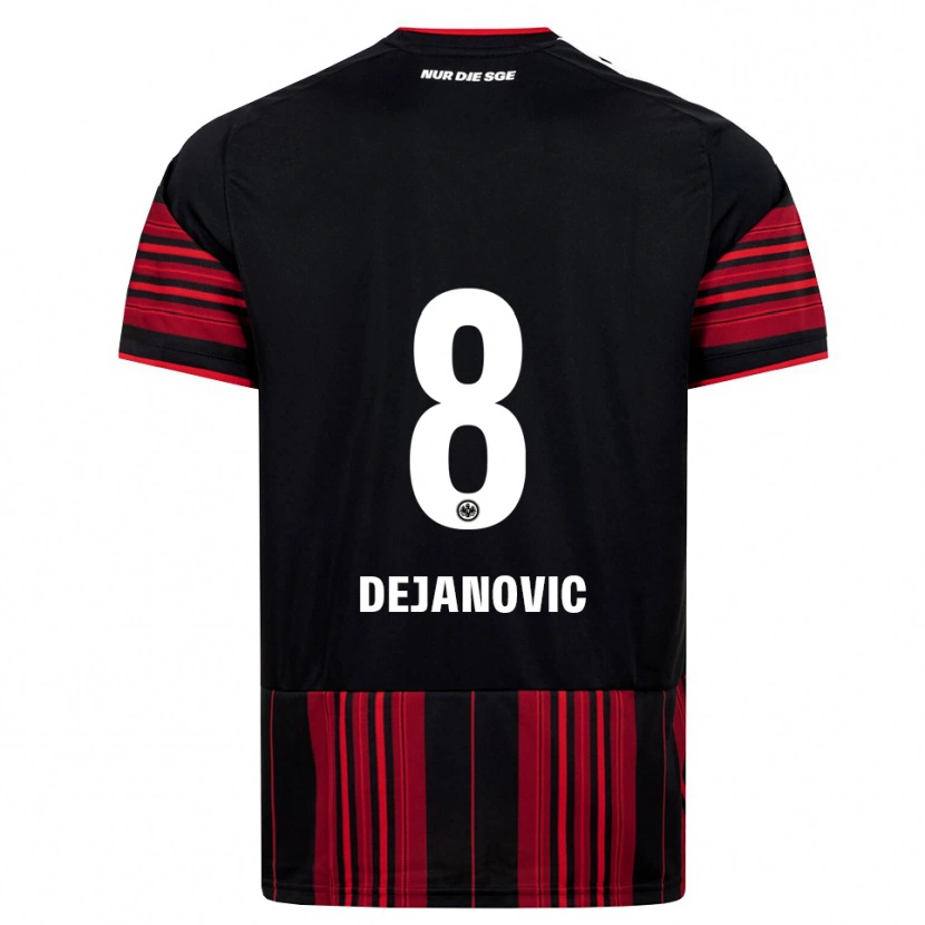 Danxen Uomo Maglia Daniel Dejanovic #8 Nero Rosso Bianco Kit Gara Home 2026/27 Maglietta