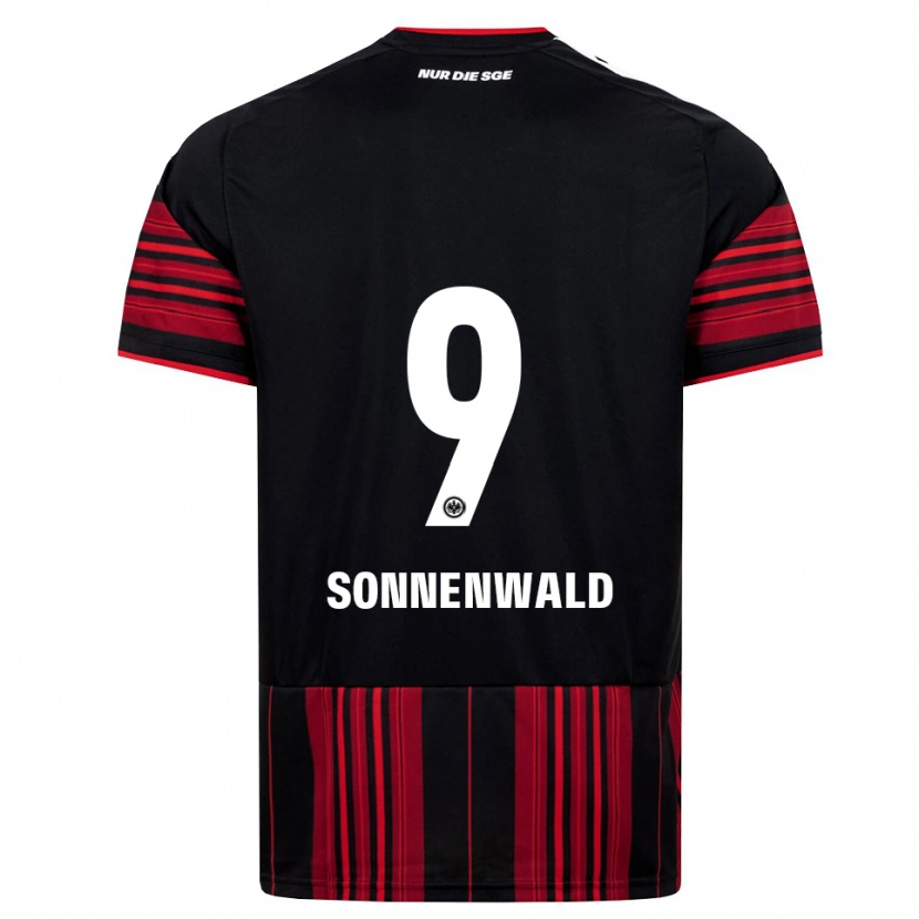 Danxen Uomo Maglia Lukas Sonnenwald #9 Nero Rosso Bianco Kit Gara Home 2026/27 Maglietta
