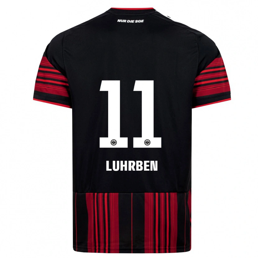 Danxen Uomo Maglia Nina Lührßen #11 Nero Rosso Bianco Kit Gara Home 2026/27 Maglietta