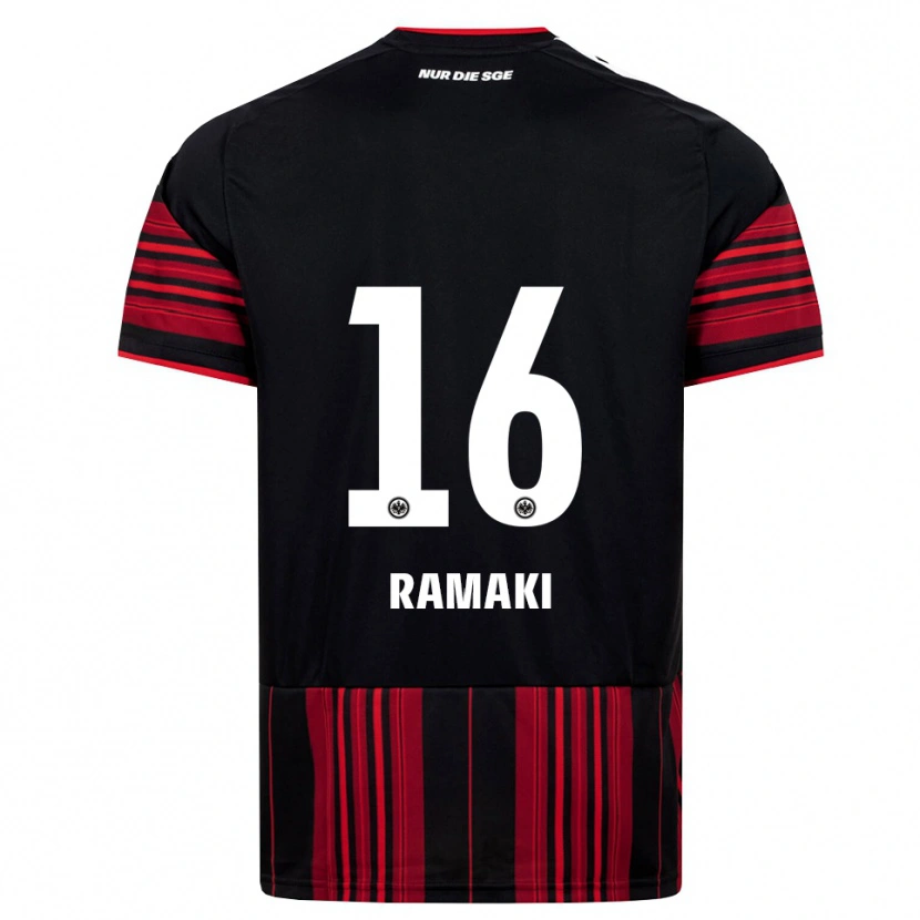 Danxen Uomo Maglia Davyd Ramaki #16 Nero Rosso Bianco Kit Gara Home 2026/27 Maglietta