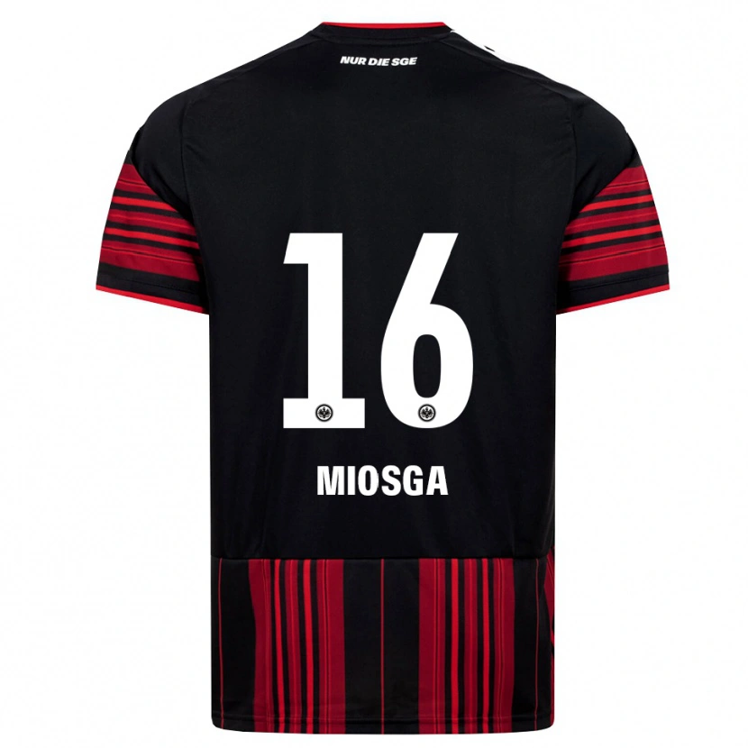 Danxen Uomo Maglia Kimani Miosga #16 Nero Rosso Bianco Kit Gara Home 2026/27 Maglietta